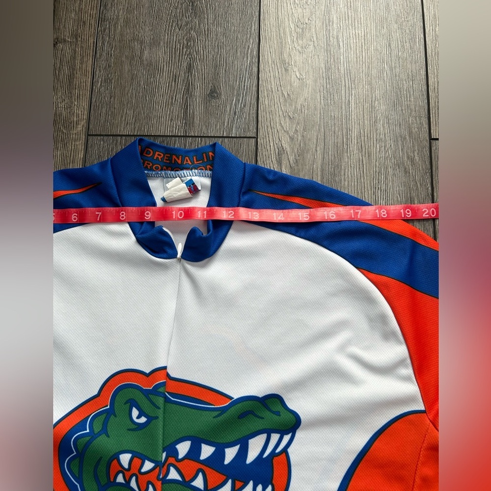 Florida Gators Cycling Jersey XL NCAA Adrenaline Promotions Full Zip Blue Orange - Picture 11 of 16